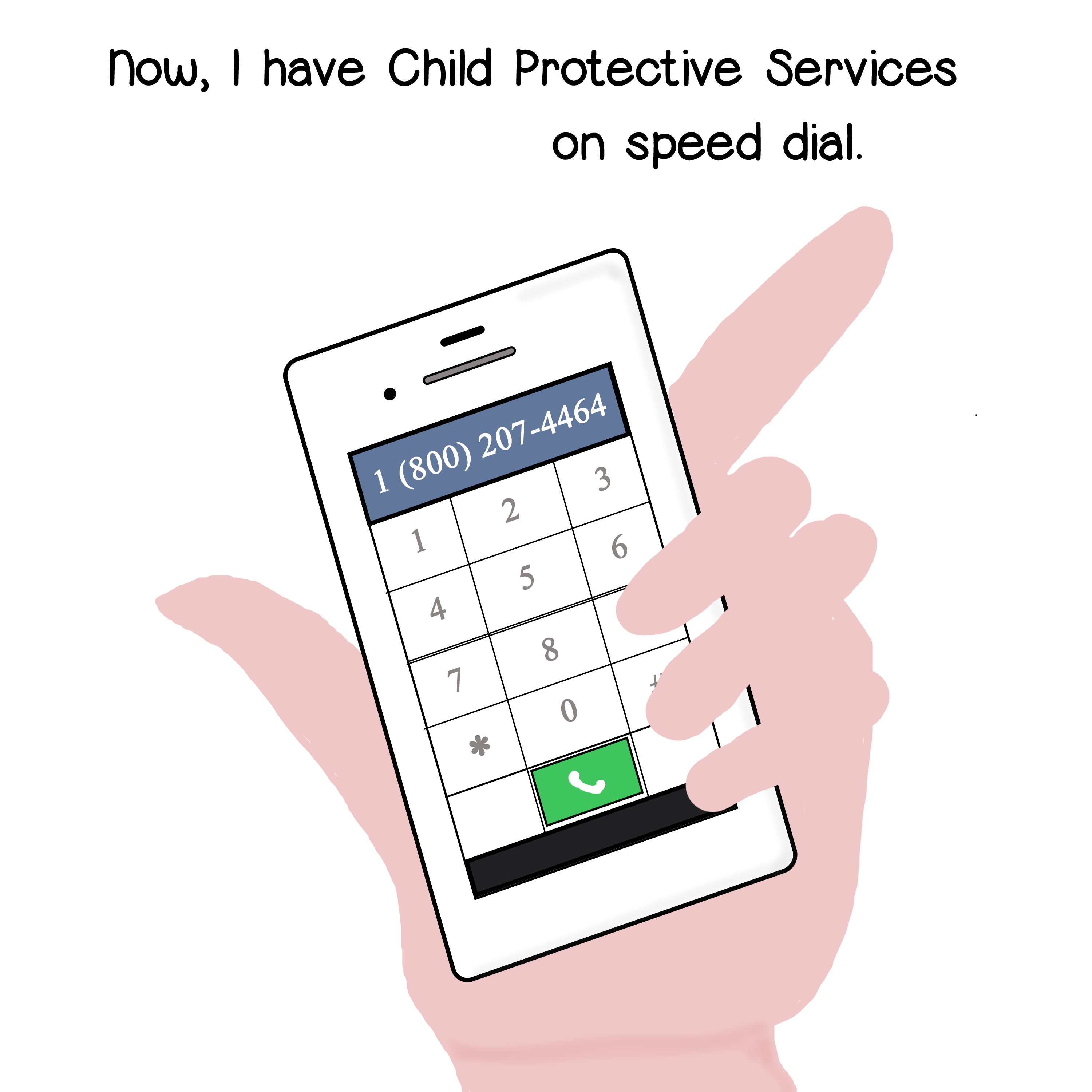 Now I have child protective services on speed dial