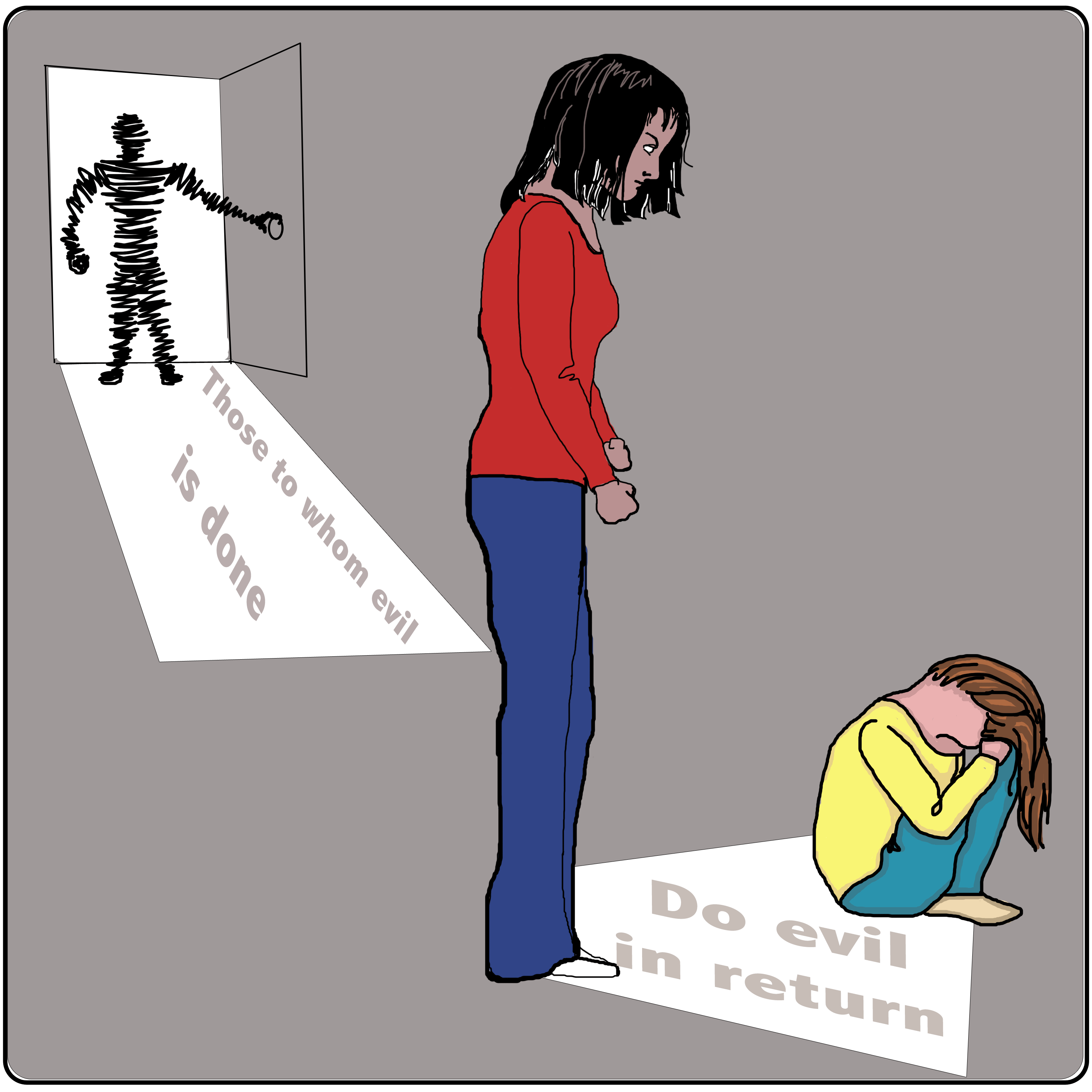 Cartoon - Do Evil in Return