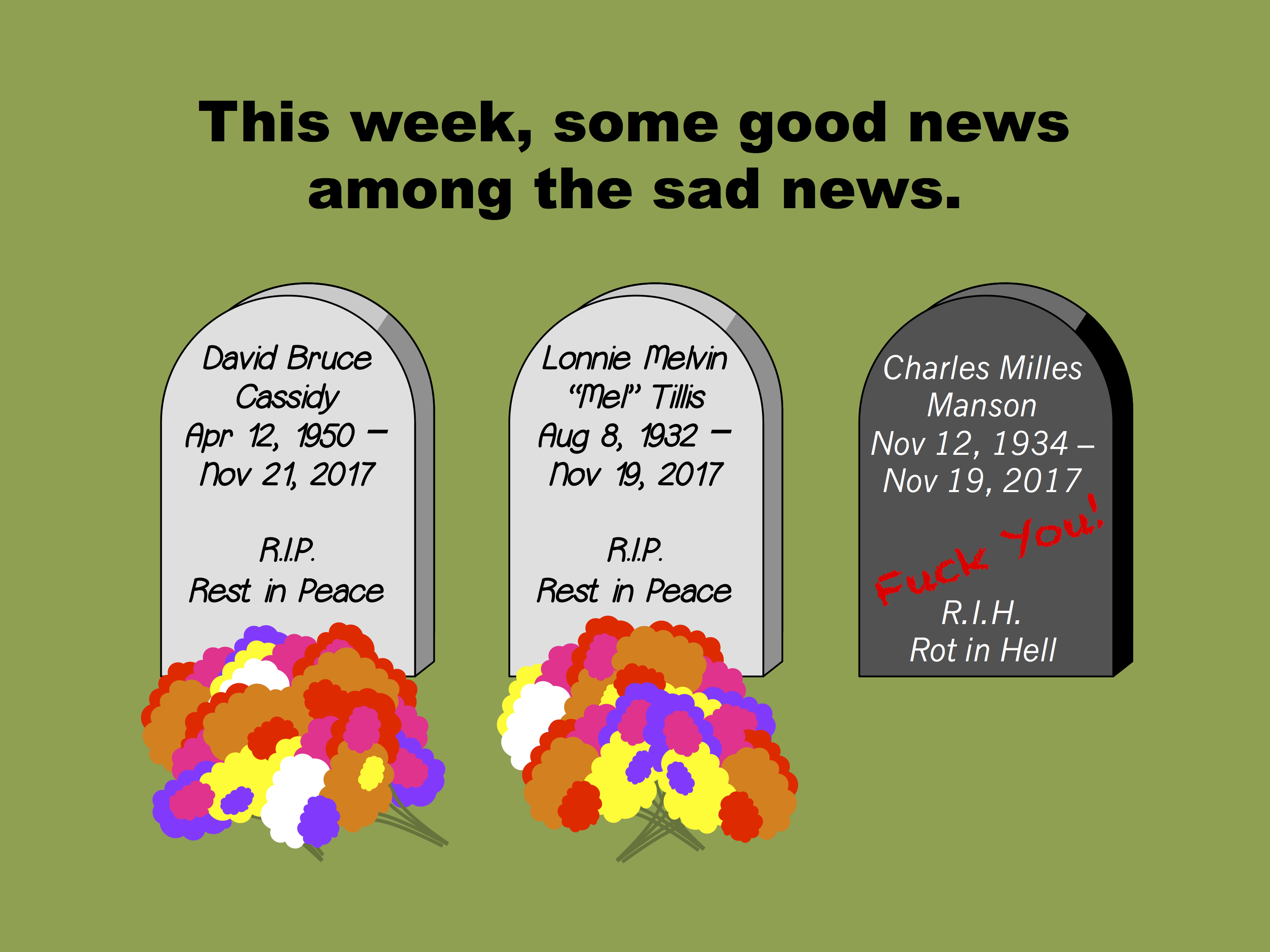 Some good news ...